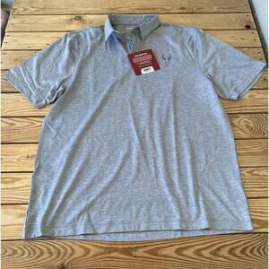 NWT Badlands Hunting Short Sleeve Polo Shirt Size XL Men’s Grey